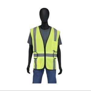 HDX Yellow Reflective Adjustable Safety Vest Class 2